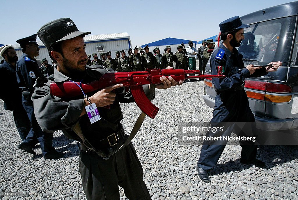 Dyncorp Trained Afghan Police Officers And Instructors Train Afghan Policemen