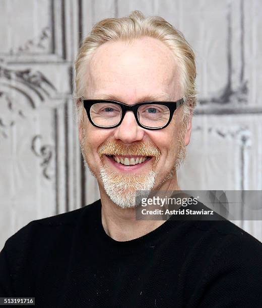 Personality Adam Savage attends AOL Build Presents "Mythbusters" at AOL Studios In New York on March 1, 2016 in New York City.