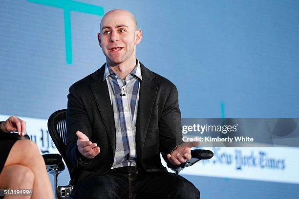 Adam Grant, Ph.D., Wharton School of Business professor, speaks onstage at The New York Times New Work Summit on March 1, 2016 in Half Moon Bay,...