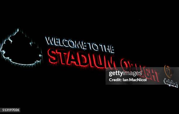 General view of the stadium prior to the Barclays Premier League match between Sunderland and Crystal Palace at Stadium of Light on March 1, 2016 in...