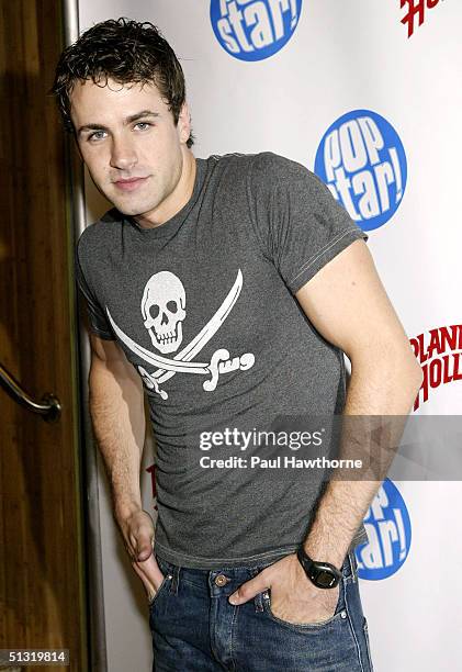 Actor John Driscoll attends Popstar! Magazine's album release party for Jesse McCartney's new CD "Beautiful Soul" on September 17, 2004 at Planet...
