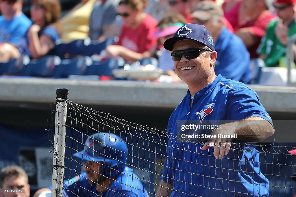 Toronto Blue Jays open the Grapefruit League season against the Philadelphia Phillies