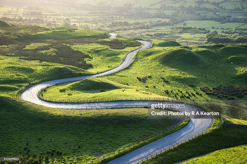 Bendy road, Mam Tor, Castleton