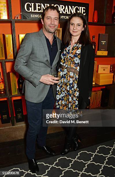 James Purefoy and Jessica Adams attend the launch of Glenmorangie and Finlay & Co. Collaboration 'Beyond the Cask' on March 1, 2016 in London,...
