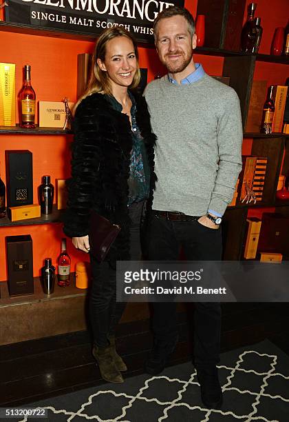 Lavinia Brennan and Jamie Richards attends the launch of Glenmorangie and Finlay & Co. Collaboration 'Beyond the Cask' on March 1, 2016 in London,...