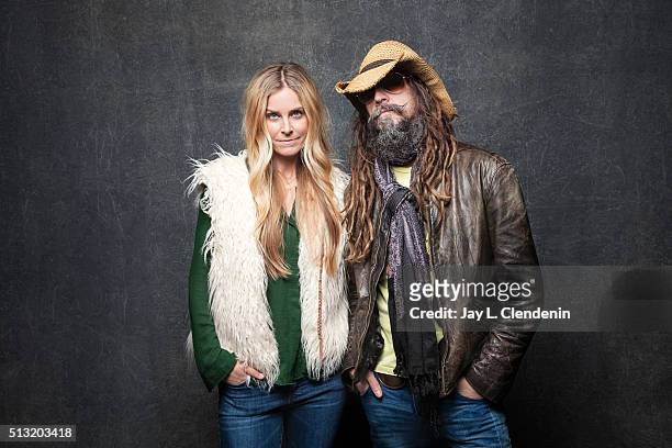 Rob Zombie and Sheri Moon Zombie for the film '31' pose for a portrait at the 2016 Sundance Film Festival on January 24, 2016 in Park City, Utah....