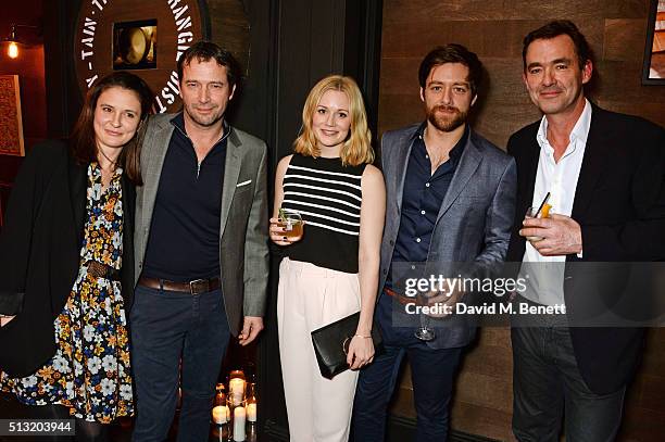 Jessica Adams, James Purefoy, Cara Theobold, Richard Rankin and Richard Lintern attend the launch of Glenmorangie and Finlay & Co. Collaboration...