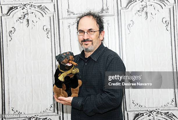 Triumph, the Insult Comic Dog and, comedian and actor Robert Smigel discuss his new Hulu show 'Triumph's Election Special 2016' during AOL Build at...
