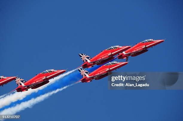 red arrows, u.k. - airshow stock pictures, royalty-free photos & images