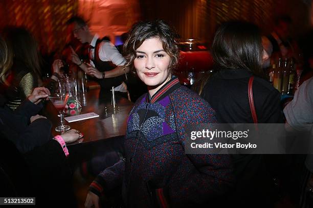 Audrey Tautou attends Prom 2016 Party hosted by Coach for the Paris Flagship opening as part of the Paris Fashion Week Womenswear Fall/Winter...
