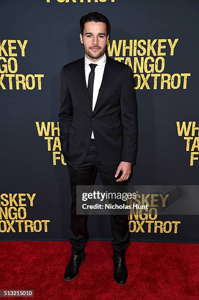 Actor Christopher Abbott attends the "Whiskey Tango Foxtrot" world premiere at AMC Loews Lincoln Square 13 theater on March 1, 2016 in New York City.