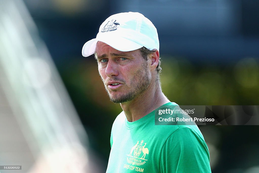 Davis Cup Practice Sessions - Australia v USA