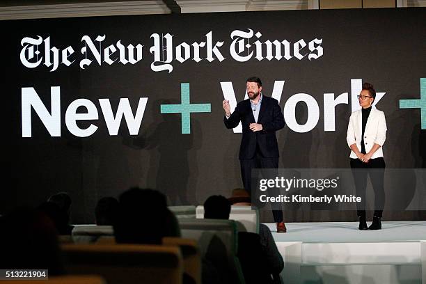 Charles Duhigg, The New York Times Senior Editor, Jenna Wortham, The New York Times Magazine Staff Writer, and Adam Bryant, The New York Times...