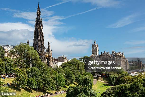 princes street gardens, edinburgh - schotland 個照片及圖片檔