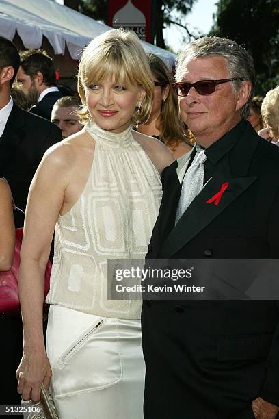 Television anchor Diane Sawyer and husband director Mike Nichols attend the 56th Annual Primetime Emmy Awards at the Shrine Auditorium September 19,...