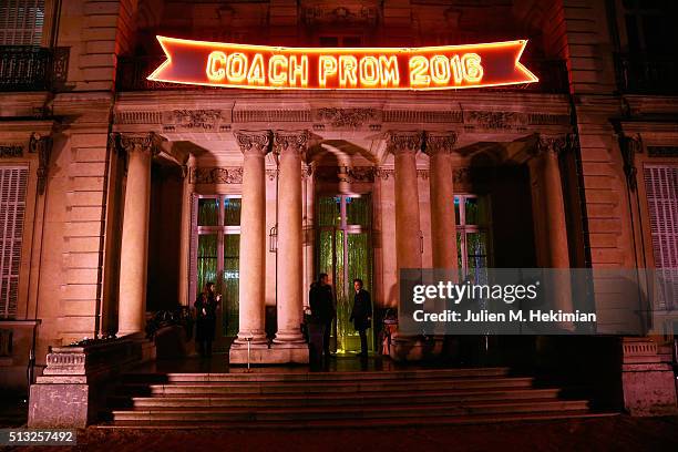 Atmosphere at Prom 2016 Party hosted by Coach for the Paris Flagship opening as part of the Paris Fashion Week Womenswear Fall/Winter 2016/2017 at...