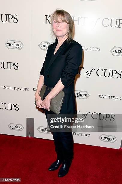 Actress Sissy Spacek attends the premiere of Broad Green Pictures' "Knight Of Cups" on March 1, 2016 in Los Angeles, California.