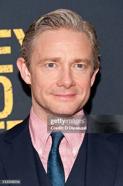 Martin Freeman attends the "Whiskey Tango Foxtrot" world premiere at AMC Loews Lincoln Square 13 theater on March 1, 2016 in New York City.