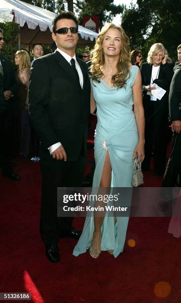 Actor Matt LeBlanc and wife Melissa McKnight attend the 56th Annual Primetime Emmy Awards on September 19, 2004 at the Shrine Auditorium, in Los...