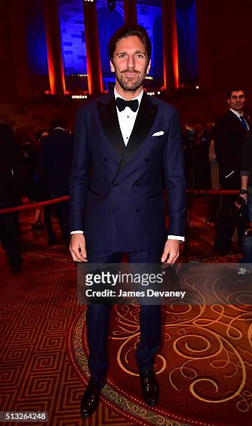 Henrik Lundqvist attends New York Rangers Casino Night To Benefit The Garden Of Dreams Foundation at Gotham Hall on March 1, 2016 in New York City.