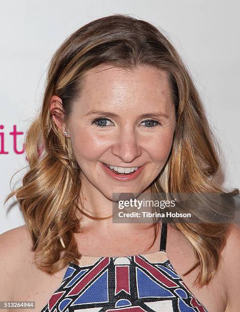 Beverley Mitchell attends the Big City Moms Host 'The Biggest Baby Shower Ever' at Skirball Cultural Center on March 1, 2016 in Los Angeles,...