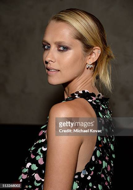 Actress Teresa Palmer attends the after party for the Los Angeles Premiere Of Broad Green Pictures' "Knight Of Cups" on March 1, 2016 in Los Angeles,...