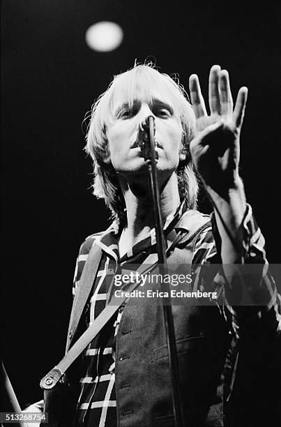 Tom Petty and The Heartbreakers perform on stage in Utrecht, Netherlands, 5th December 1982.