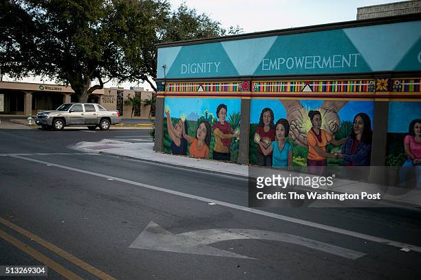 McALLEN, TEXAS The McAllen clinic's freshly-painted mural on the side of the building has the words 'dignity,' 'empowerment,' 'compassion,' and...