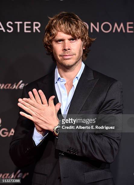 Actor Eric Christian Olsen attends the launch of the Globemaster, the worlds first master chronometer, hosted by OMEGA and brand ambassador Eddie...