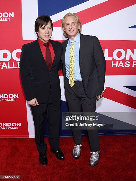 Producer Alan Siegel and fashion designer David Meister attend the premiere of Focus Features' 'London Has Fallen' held at ArcLight Cinemas Cinerama...