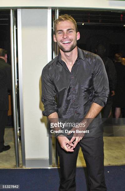 Sean William Scott attends the UK Premiere of "American Pie 2" at The Odeon Cinema followed by the party at Titanic Restaurant on September 6, 2001...