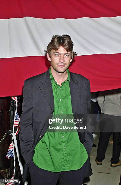 Dougray Scott attends the UK Premiere of "American Pie 2" at The Odeon Cinema followed by the party at Titanic Restaurant on September 6, 2001 in...