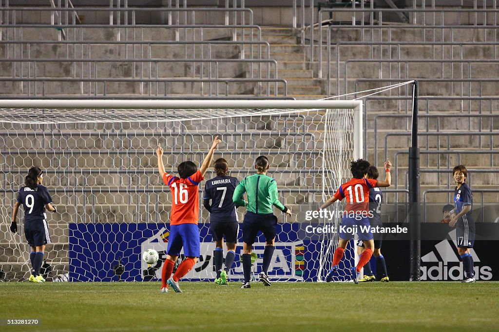 Japan v South Korea - AFC Women's Olympic Final Qualification Round