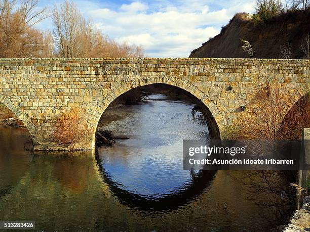 the eye of the bridge - peregrinacion stockfoto's en -beelden