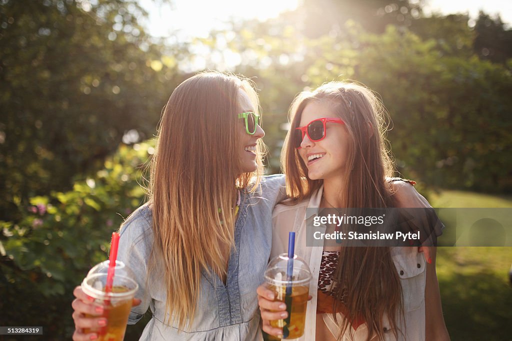 Two Girls Enjoying Bubble Tea High-Res Stock Photo - Getty Images