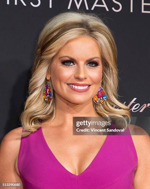 News anchor Courtney Friel attends OMEGA celebrates the launch of the Master Chronometer Globemaster at Mack Sennett Studios on March 1, 2016 in Los...