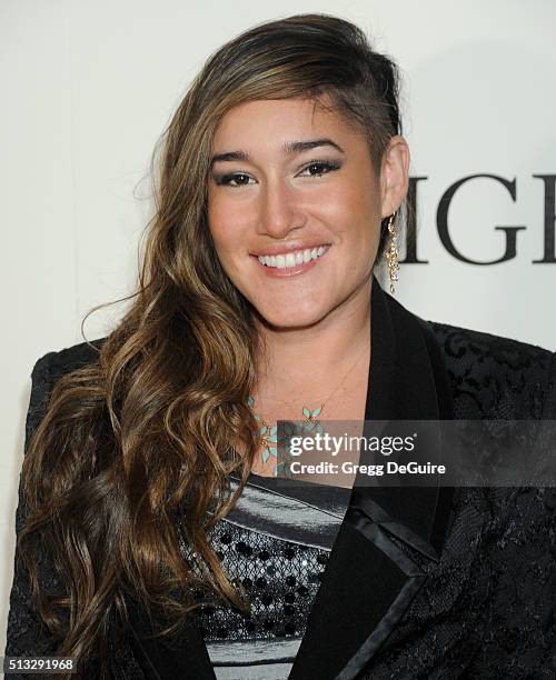 Actress Q'orianka Kilcher arrives at the premiere of Broad Green Pictures' "Knight Of Cups" on March 1, 2016 in Los Angeles, California.