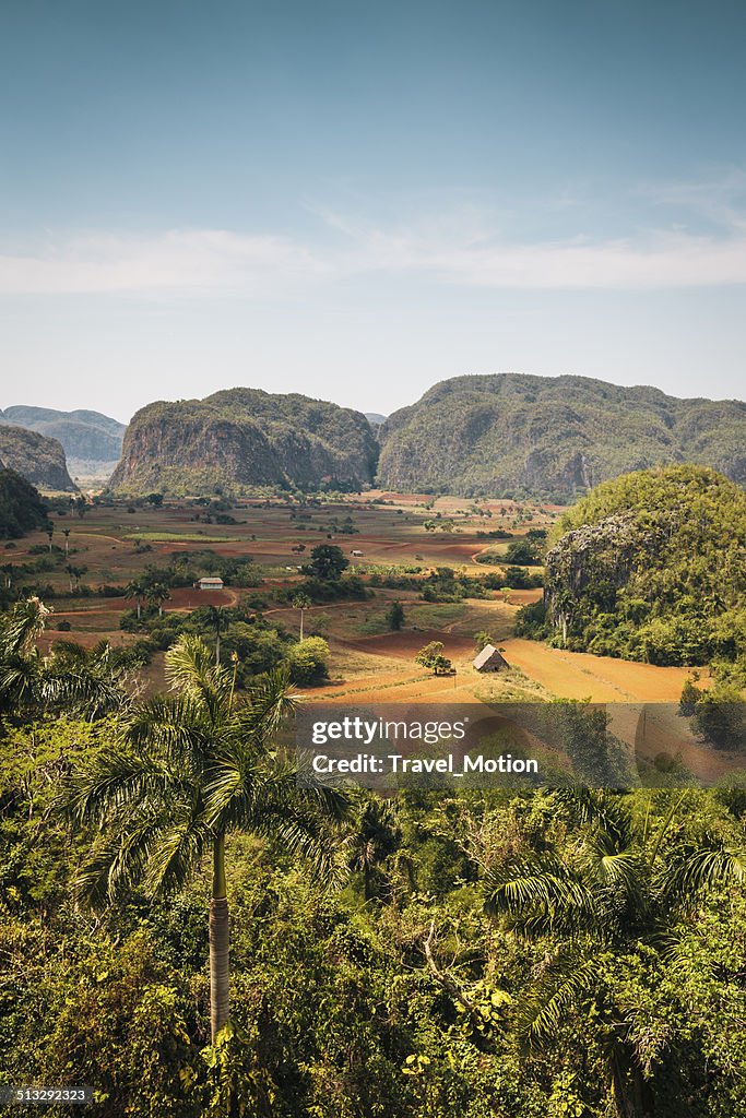 Landscape of Vinales Valley in Cuba