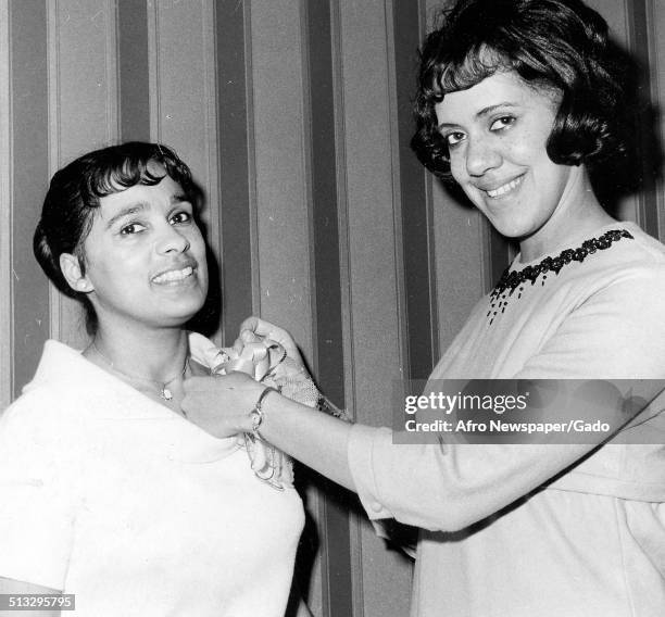 Marguerite Belafonte and woman, 1951.