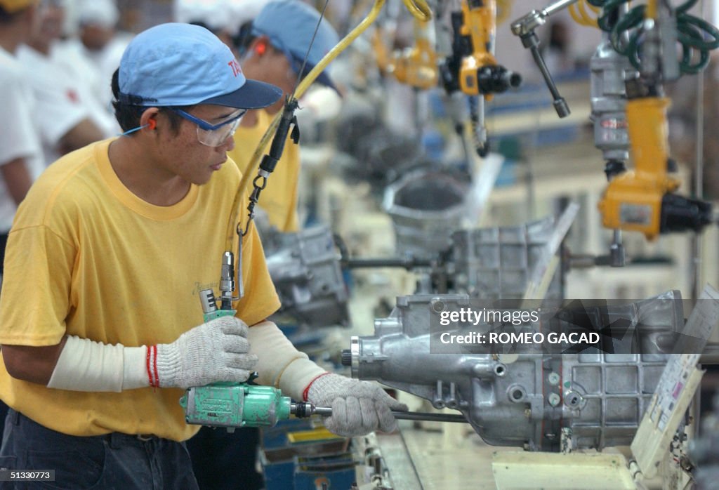 Filipino workers at the Toyota Autoparts