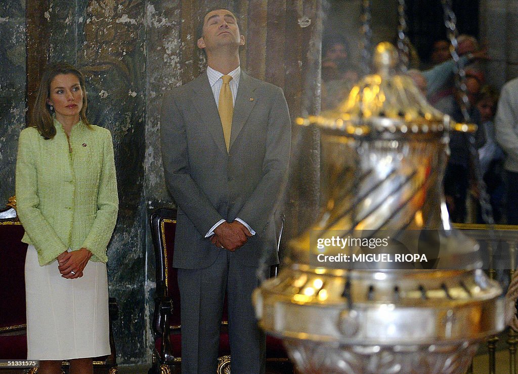 Spain's Prince Felipe and his wife Letiz