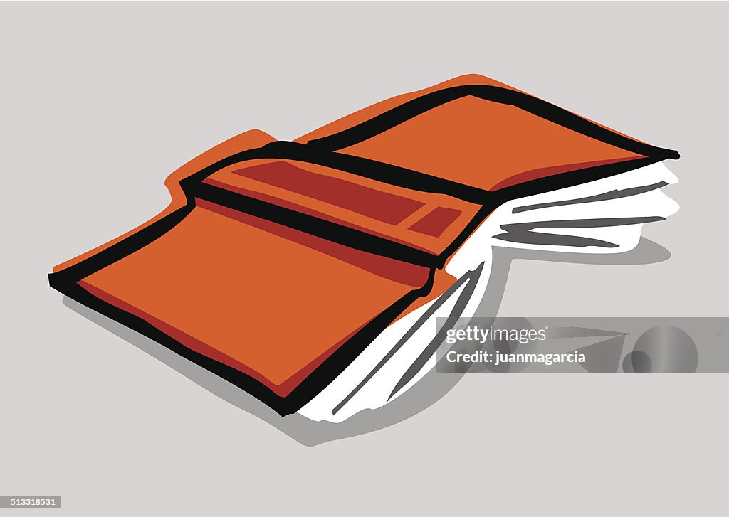 Open book lying on the floor