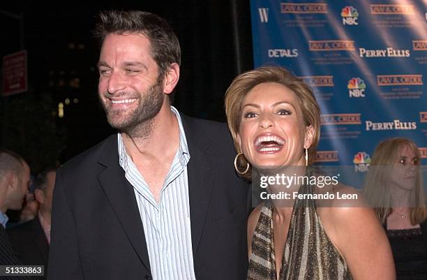 Actress Mariska Hargitay and her husband Peter Herman attend the party for cast members of all three "Law & Order" shows at One Little 12th Street...