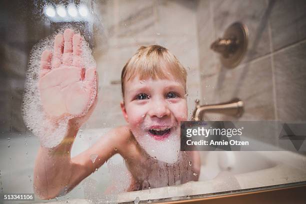Little Boy in Bath Tub