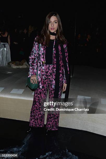 Eleonora Carisi attends the H&M show as part of the Paris Fashion Week Womenswear Fall/Winter 2016/2017 on March 2, 2016 in Paris, France.