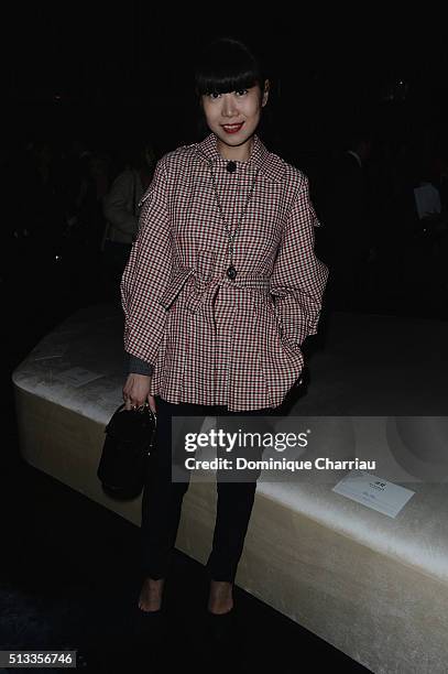 Susie Lau attends the H&M show as part of the Paris Fashion Week Womenswear Fall/Winter 2016/2017 on March 2, 2016 in Paris, France.