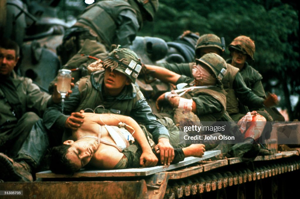 Transporting The Wounded During The Tet Offensive