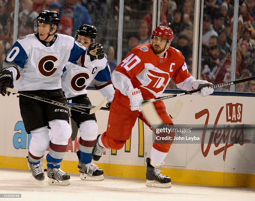 Colodrado Avalanche vs Detroit Red Wings at Coors Field