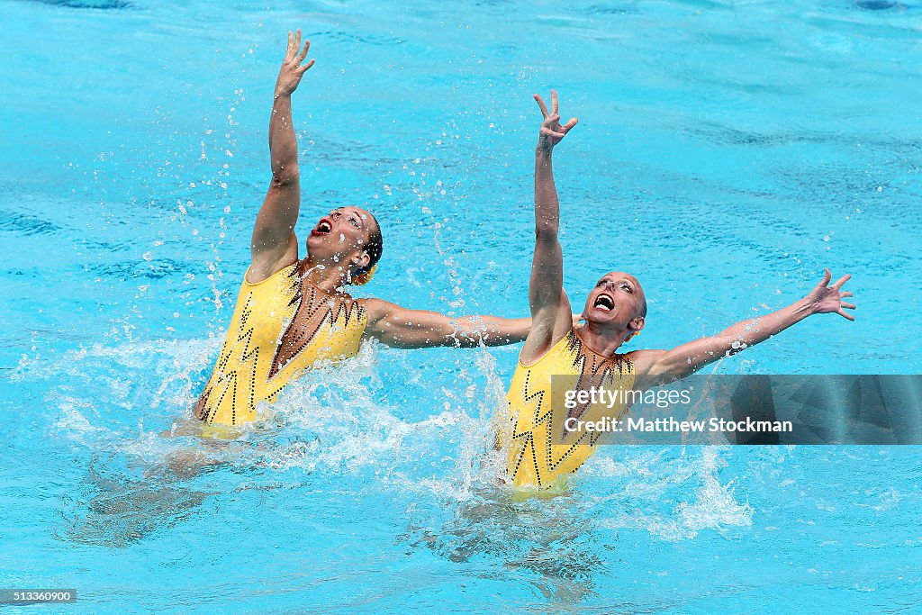 FINA Olympic Games Synchronised Swimming Qualification Tournament - Aquece Rio Test Event for the Rio 2016 Olympics
