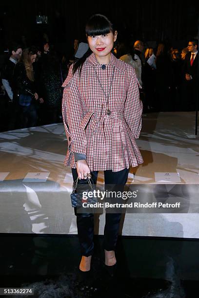 Leaf Greener attends the H&M Studio show as part of the Paris Fashion Week Womenswear Fall/Winter 2016/2017 on March 2, 2016 in Paris, France.